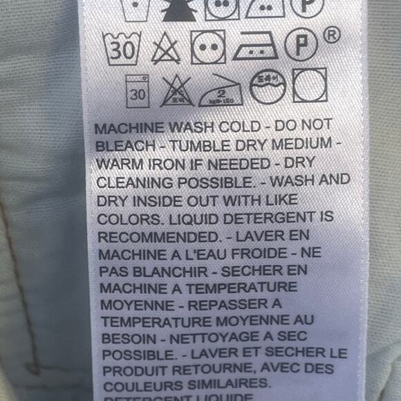 Levi's 501 Women's Striped Denim Jean Shorts Size 31 - Picture 9 of 9